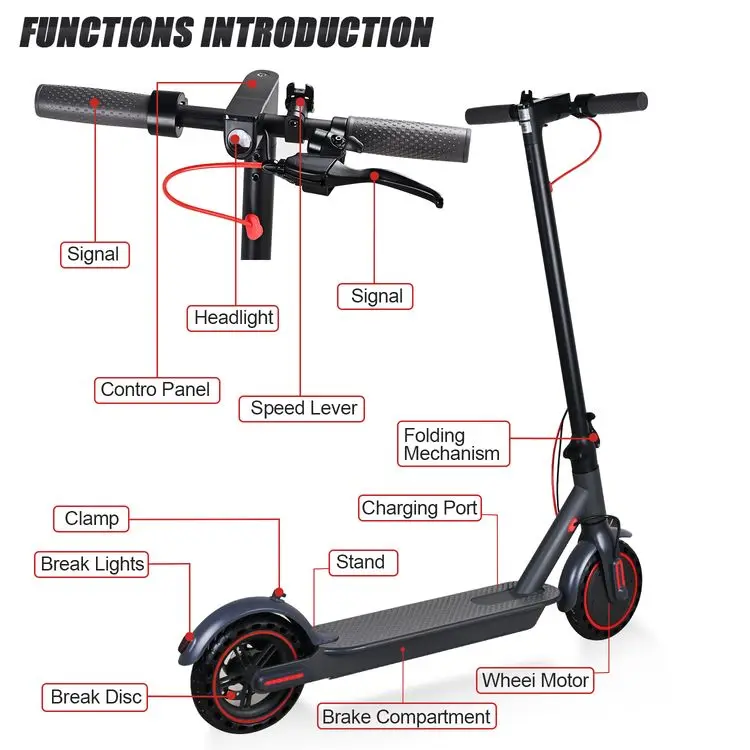 10 Inch Self Balance Pro 2 Scooter With Pedal Lcd Display M365 Scooter 2 Wheels Foldable Electric Adult