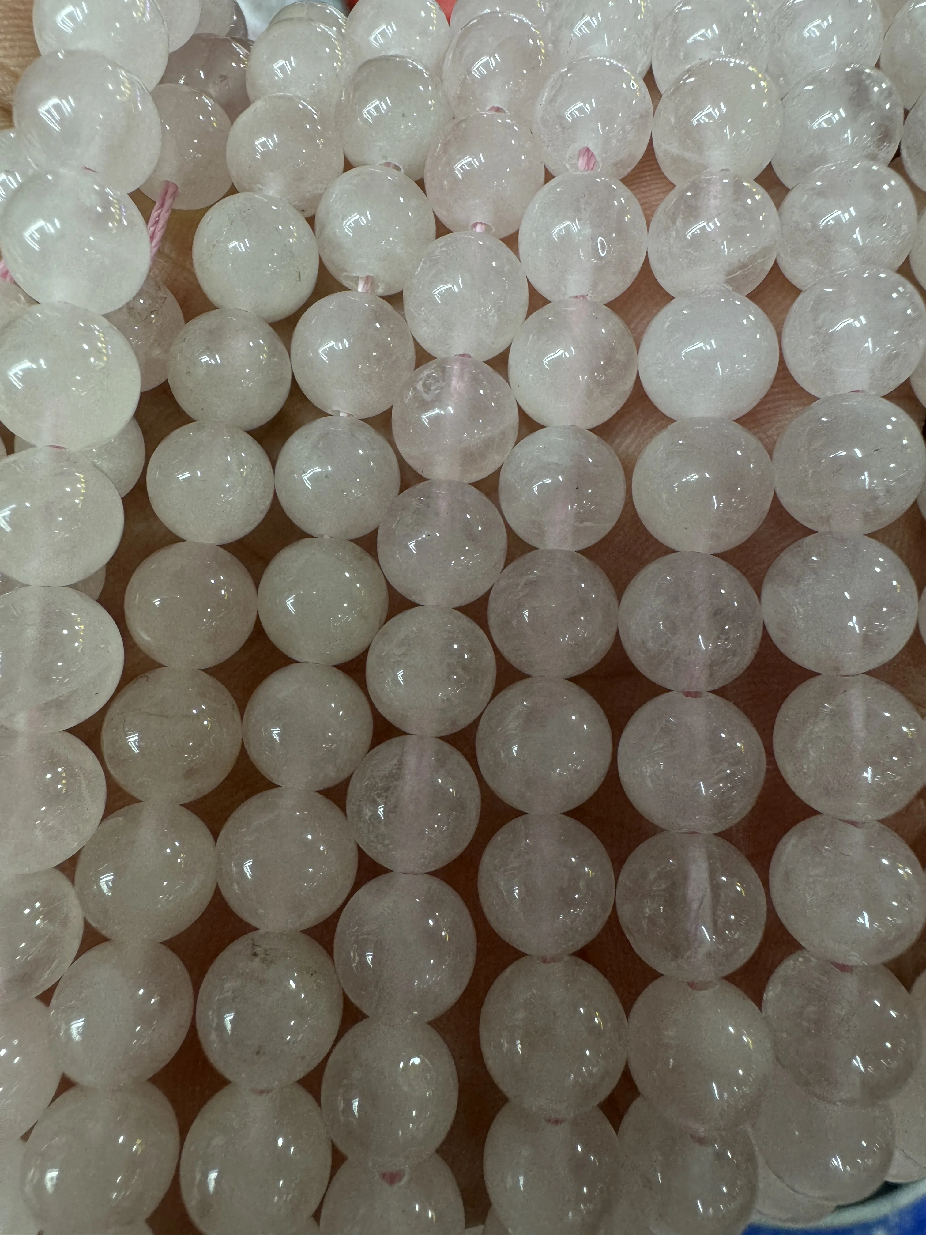 Wholesale beads natural crystal beads Natural Rose quartz Stone Beads for bracelets making