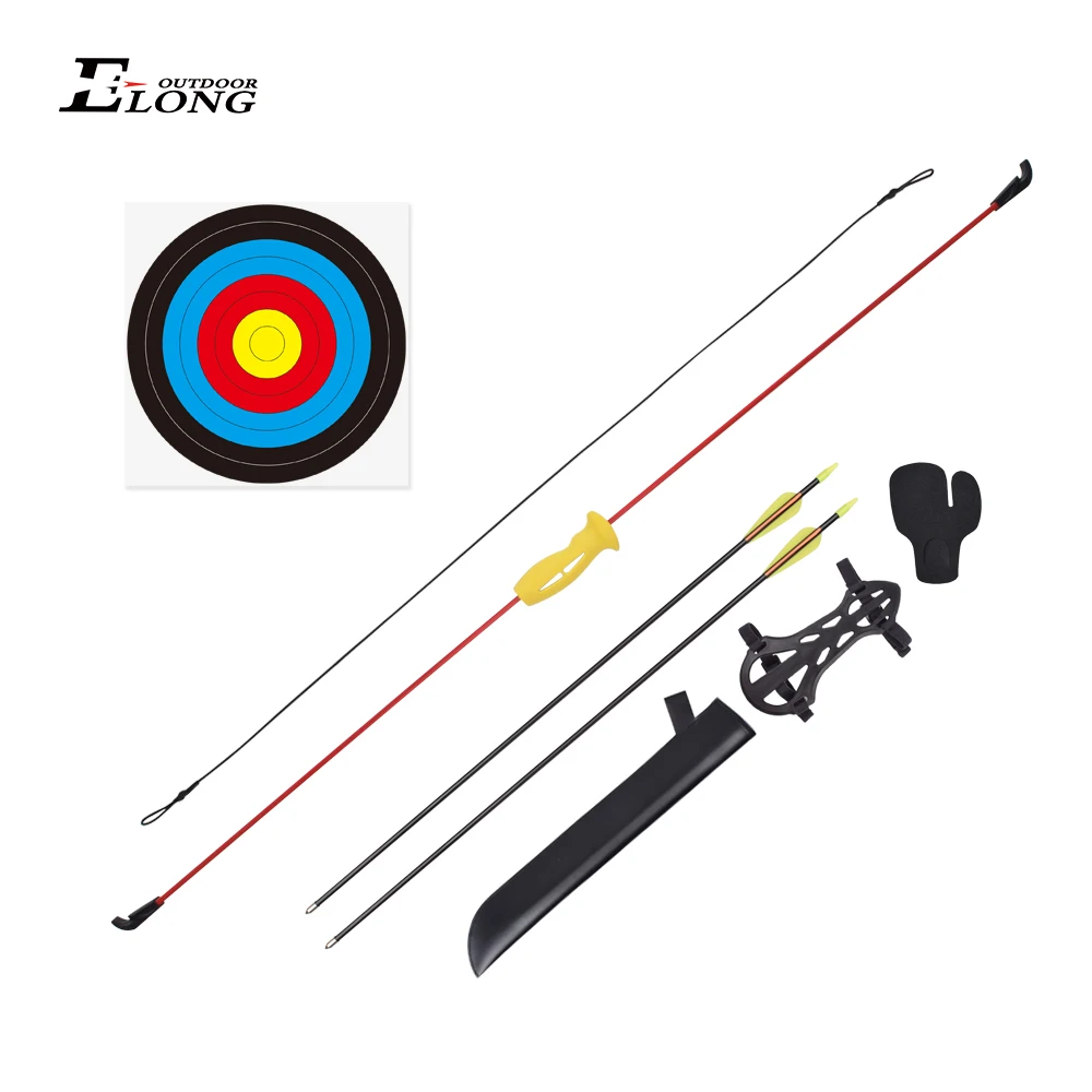 Factory directly sell bow arrow teenagers outdoor shooting practicing 36.5 inch youth recurve bow and arrow set