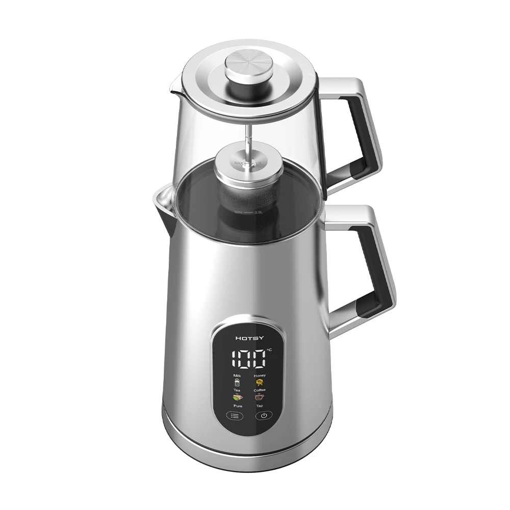 Hotsy Clear For Bubble Boba Pearl Machine Usb Germany Maker Electric Kettle 2Liter With Tea Pot