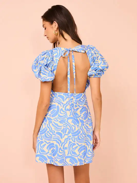 Bettergirl 2024 New Elegant Casual Dresses For Women and Girls Linen Short Dress Clothes For Spring Summer Custom Floral Dress