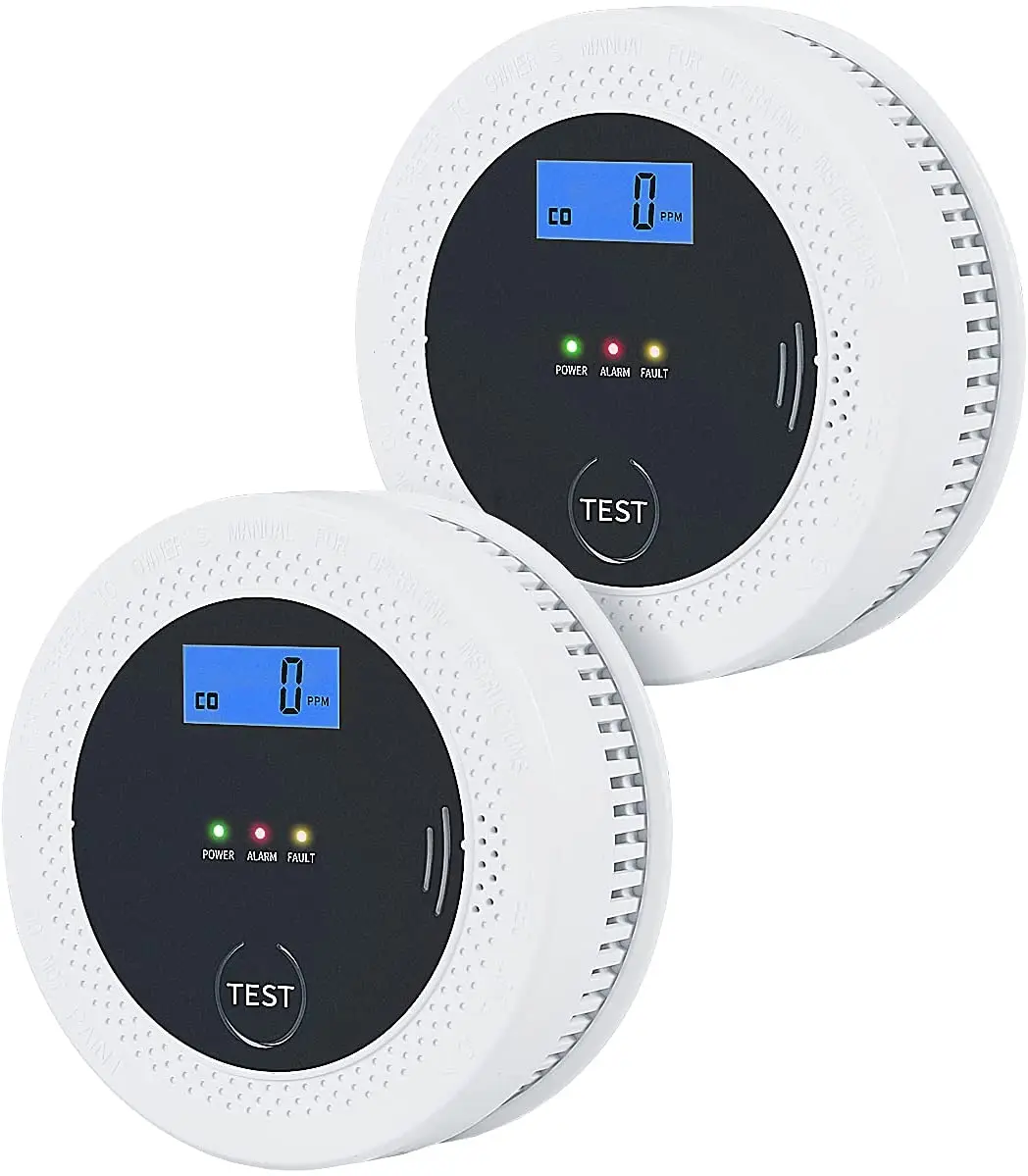 14-year factory latest design smoke and carbon monoxide 2 in 1 home alarm siren
