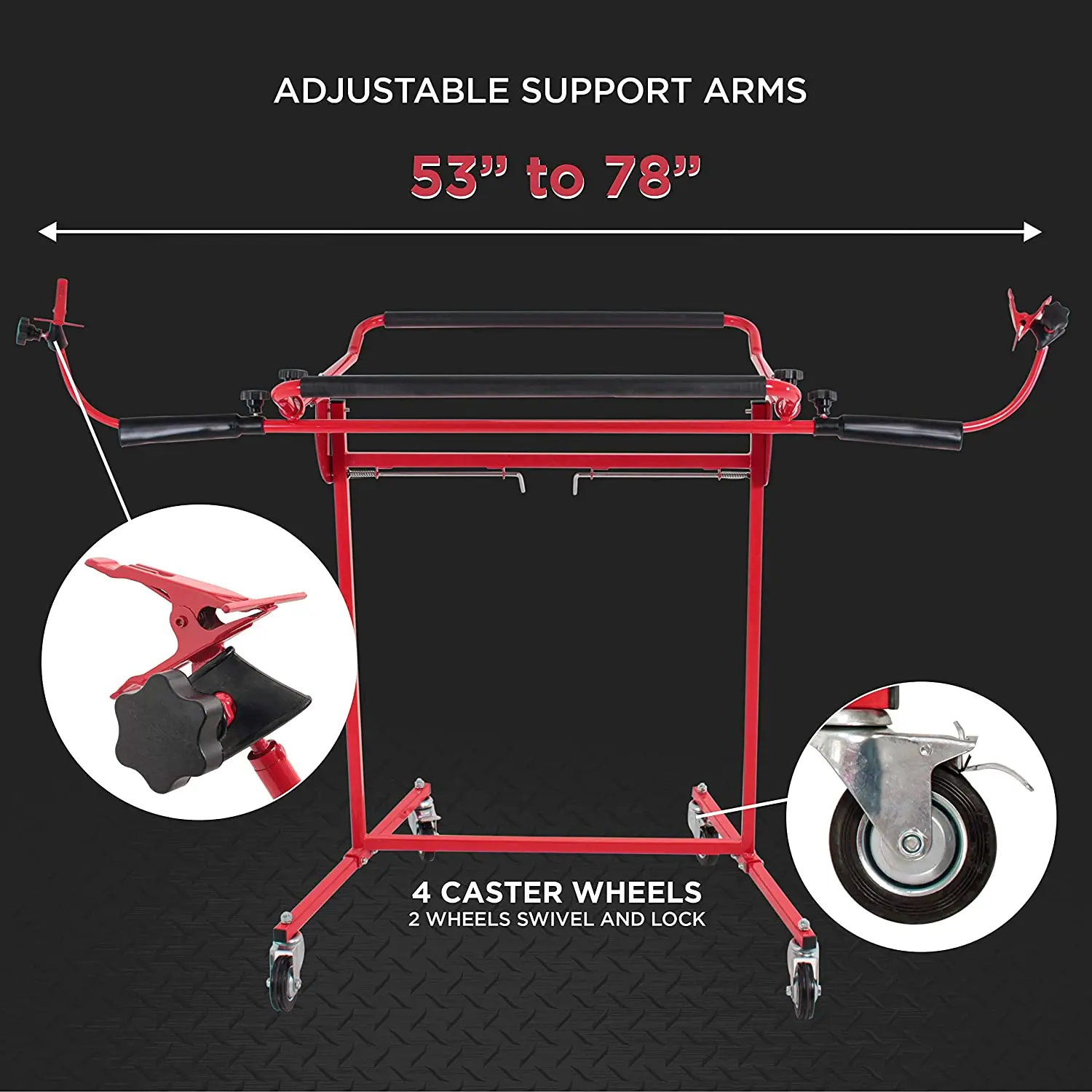 Multiple Angles Adjustable Bumper Stand Securely Holds Plastic Car Bumper Covers for Automotive Bodyshop Repair