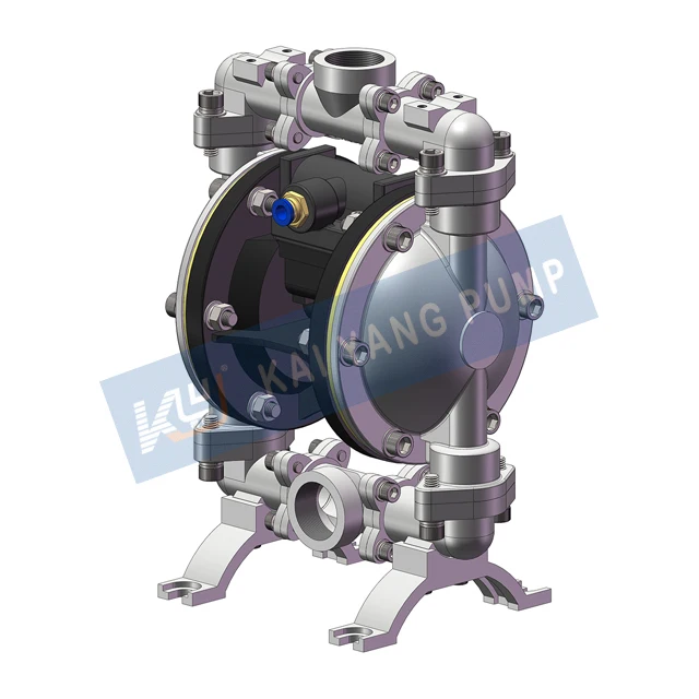 Stainless Steel 316L Pneumatic Double Diaphragm Pump Import And Export One Inch Highly Corrosive Media