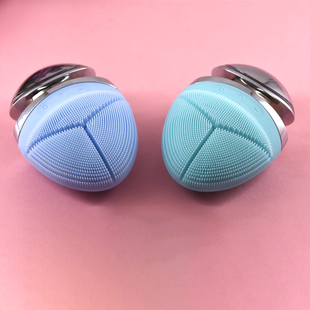 
 Прямая поставка, массажер для ухода за лицом, очищающая Ультразвуковая электрическая Двухсторонняя щетка для лица с зарядкой от Usb  