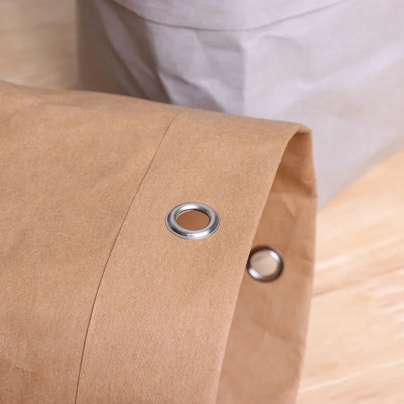 Custom Waterproof Washable Collapsible Storage Box Bucket Reusable Plant Flower Pots Nordic Tyvek Kraft Paper Bag Box