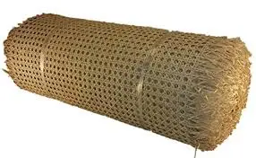 Close Bleached rattan webbing cane for furniture