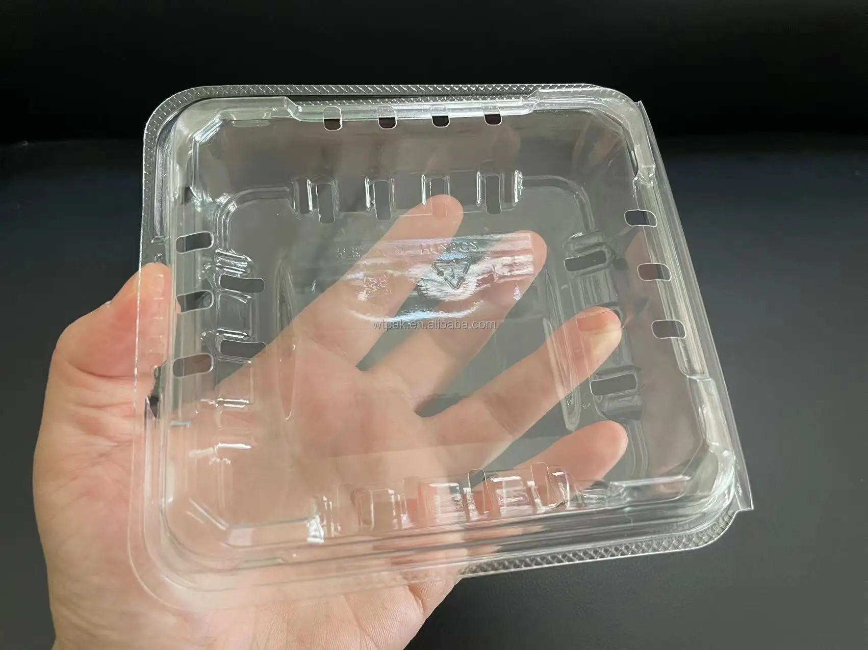 4.4oz 125g High-quality Recyclable Fruit Clamshell Packaging Blackberry Blueberry Punnet