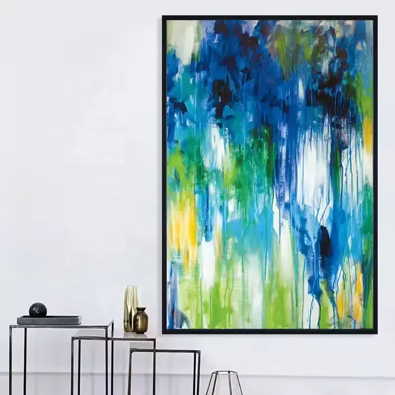 Hand-painted Oil Painting Custom Colorful on Canvas Abstract Art Thick Textured Paintings
