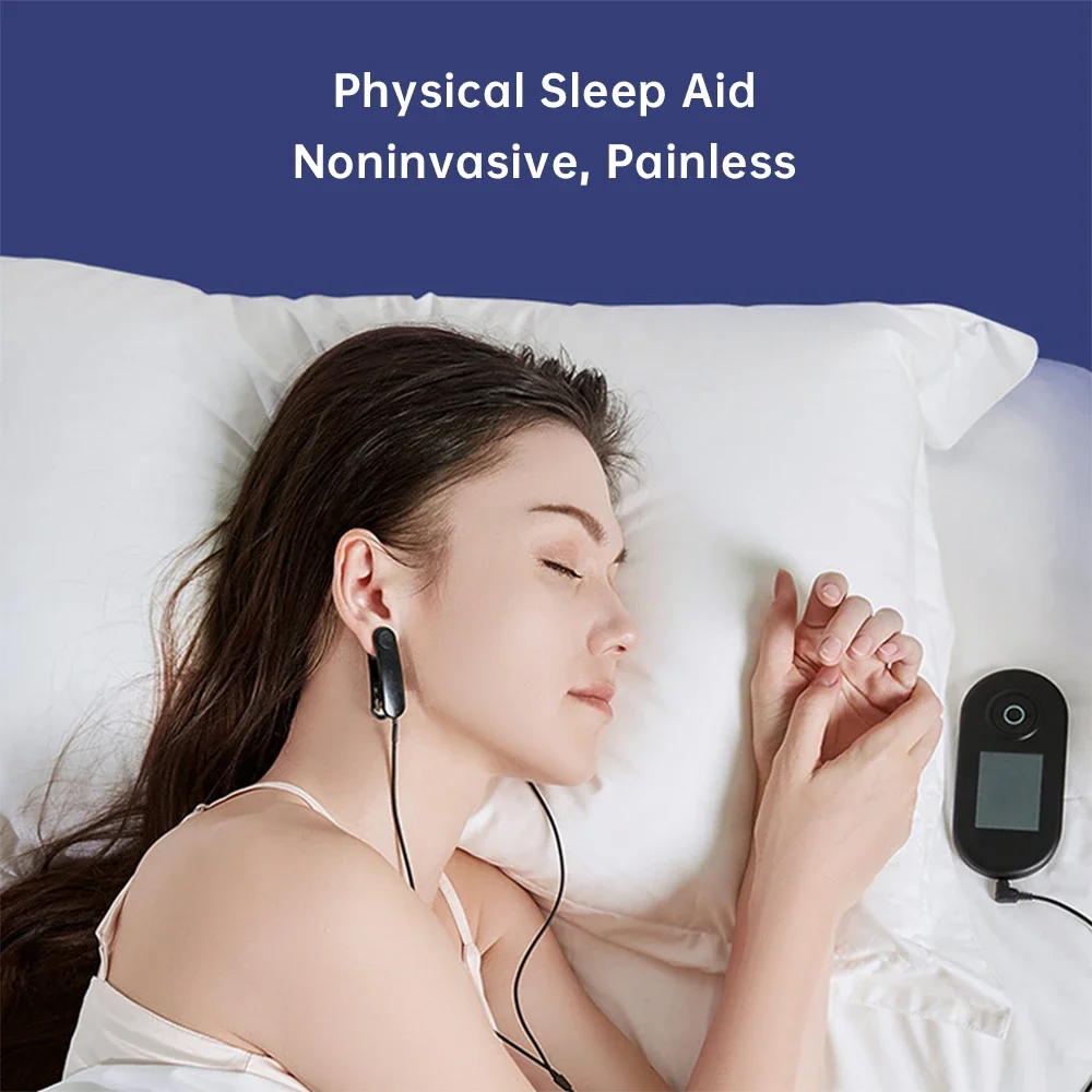 Ear-Clamp Style Intelligent EMS Pulse Sleep Aid Device Stress Relief And Sleep Quality Improvement For Home Use