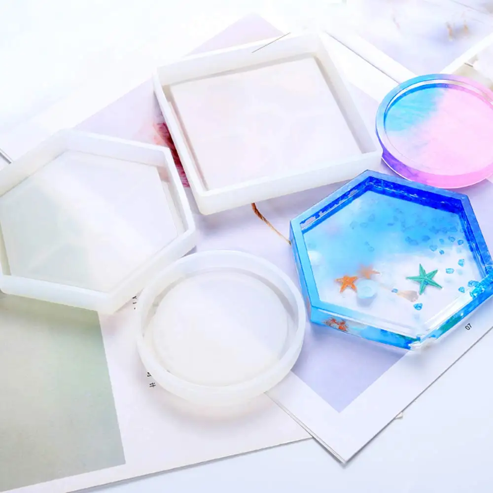 Wholesale Factory Customized DIY Tray Coaster Silicone Mold for Epoxy Resin