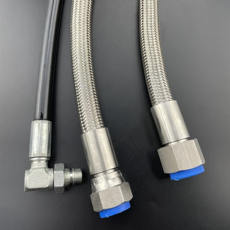 stainless steel braided plastic corrugated tube connector water inlet hose