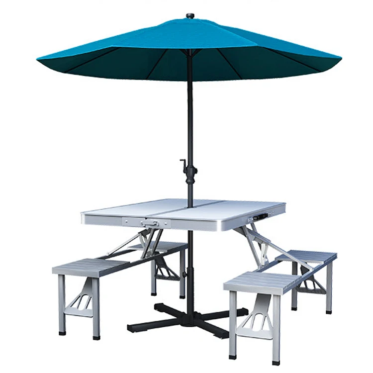 Lightweight Adjustable Portable Folding Aluminum Camp Table With Carry Handle