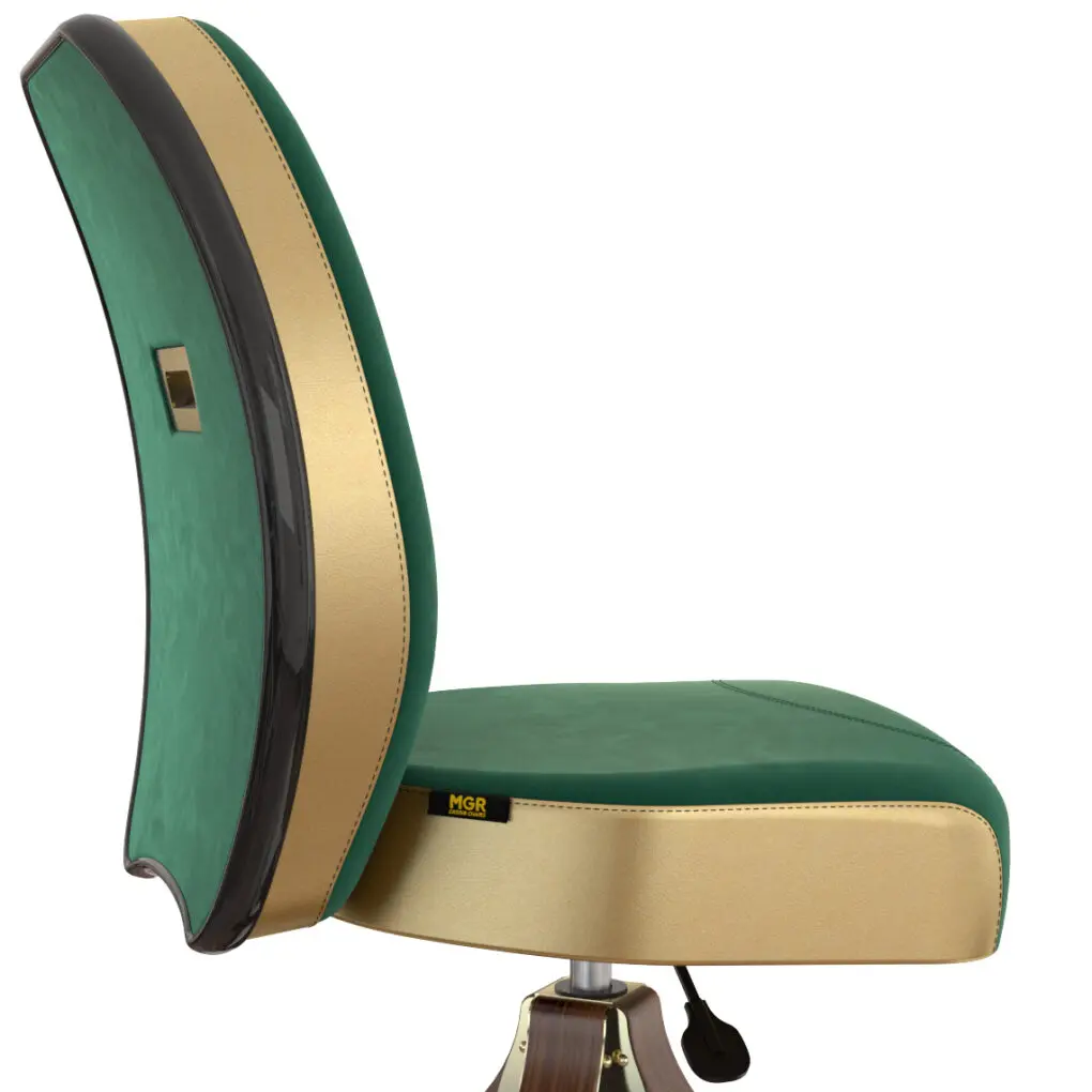 Wood Casino Chair Slot Gaming Bar Chair Poker Table Slot Machine Comfortable Adjustable Metal Base Bar Stool