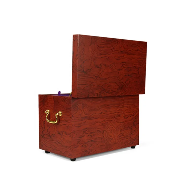 Luxury big antique wood gold jewelry storage case custom large vintage organizer drawer jewel box