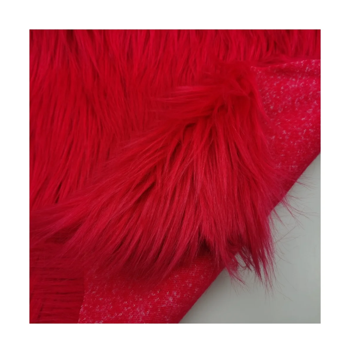 Высококачественная Роскошная однотонная ткань из искусственного меха с высоким ворсом для одежды/домашнего текстиля/игрушек