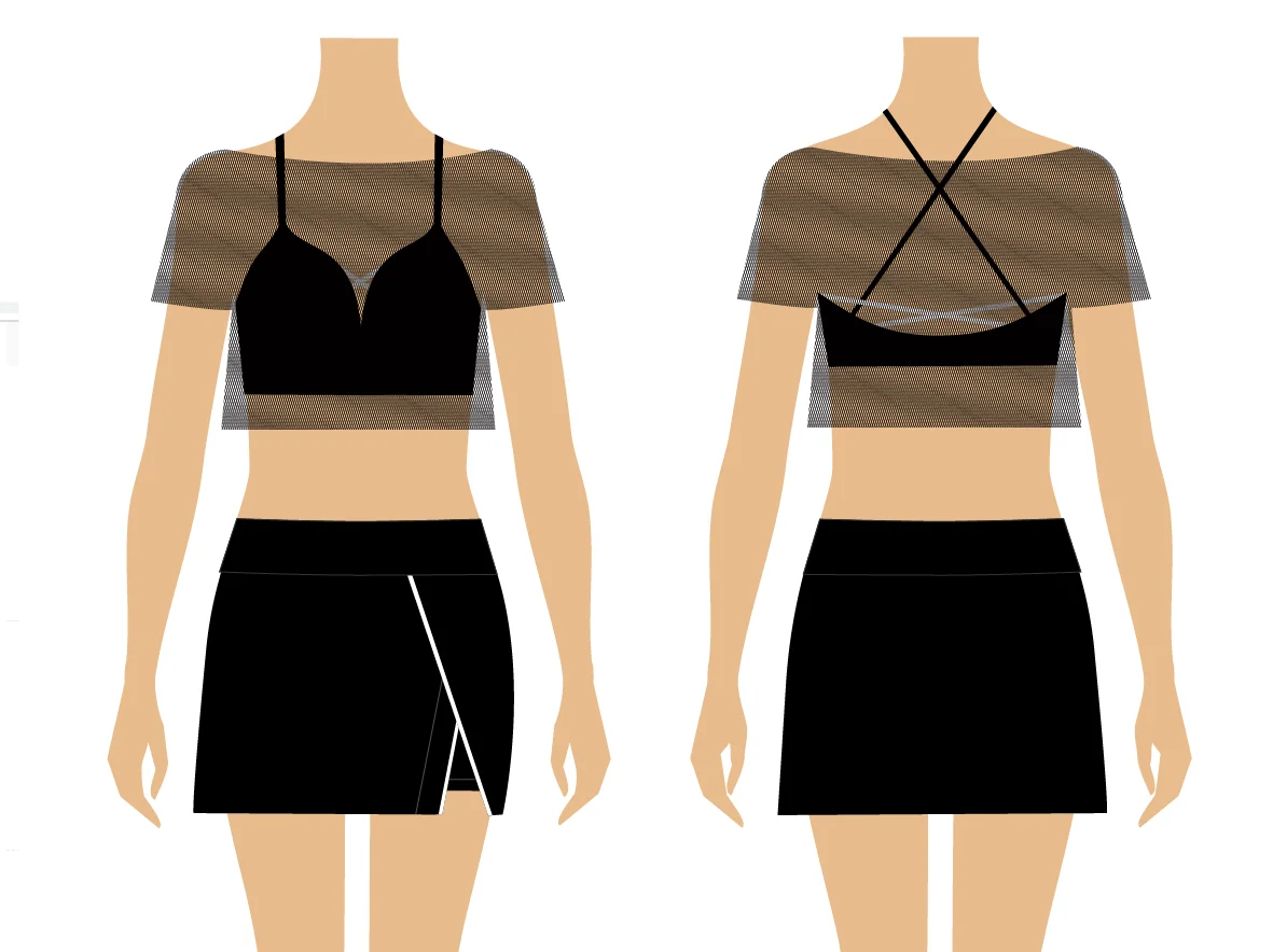 Лидер продаж Женская Одежда для танцев с открытой спиной