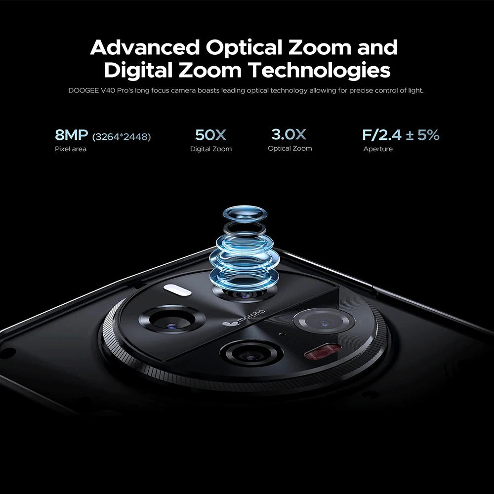 Глобальная версия DOOGEE V40 Pro MTK 7300 яркости 4 нм 5 г прочный телефон 16 ГБ + 512 200MP AI камера 8680 мАч 33 Вт зарядное устройство Android 14