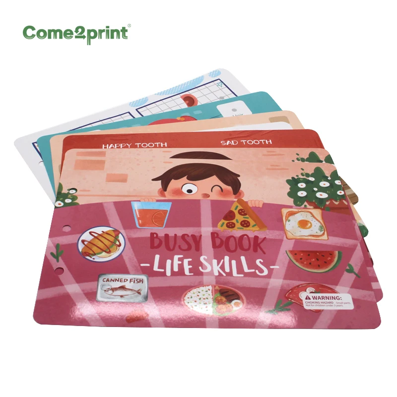 Reusable Sticker Book Educational Learning Baby MY Preschool Montessori Busy Book 12 Page