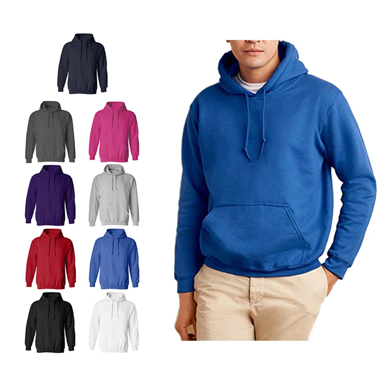 Promotional Gifts Multicolor Plain Oversized Custom Logo Mens Fitted Pullover Hoodies With Pocket