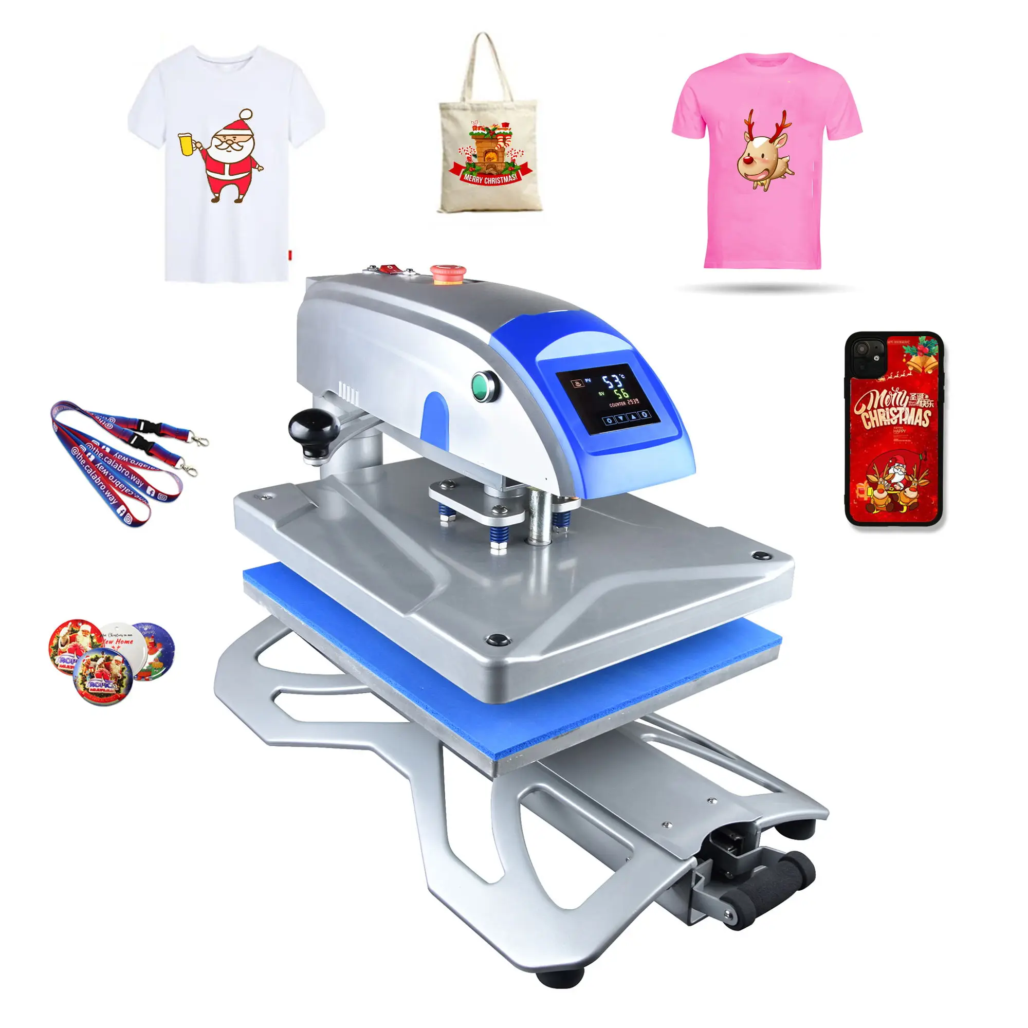 Горячая Распродажа 40x50 Автоматическая электрическая сублимационная машина для печати футболок