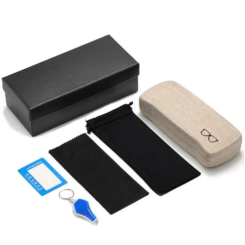 2022 fashion sunglasses case Eyewear Accessories Small batch customization Pull-out box leather glasses case eyeglass pouch