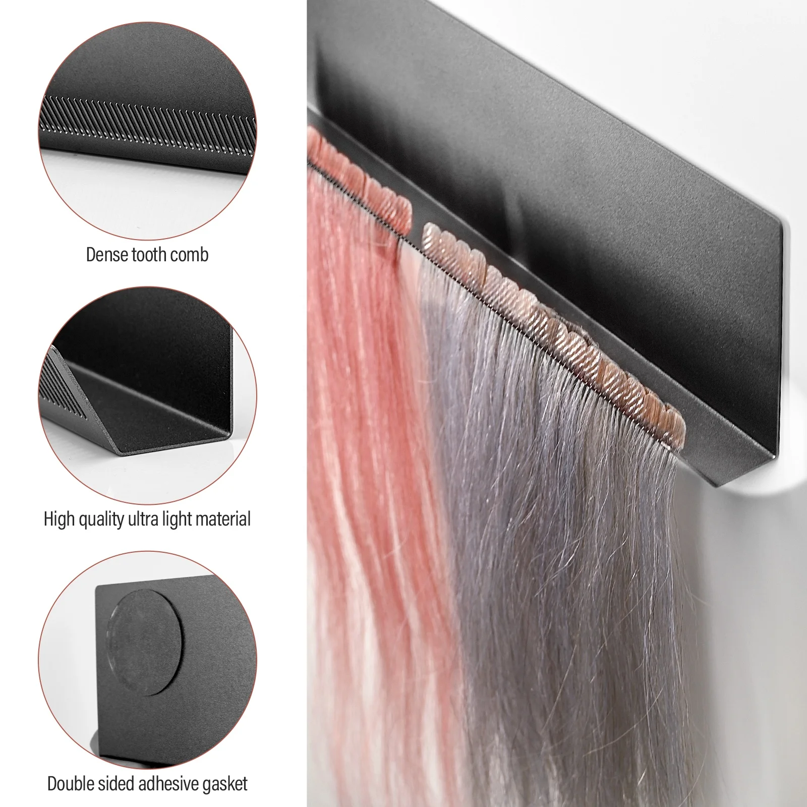 ARLANY Custom Logo and Color Hair Extension Tools Hair Extension Dryer Holder Black Color Hair Extension Display Rack