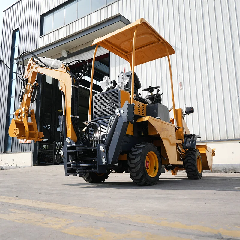 New model backhoe loader excavator Retroexcavadora Backhoe Loader For Sale front bucket famous epa engine