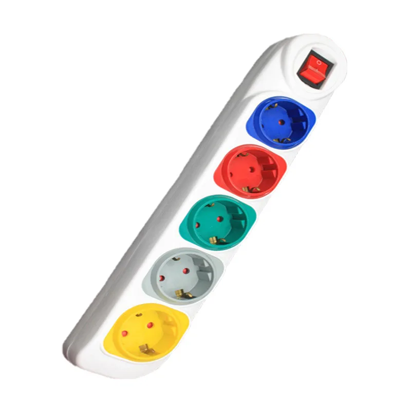 Европейская силовая лента schuko розетка с выключателем