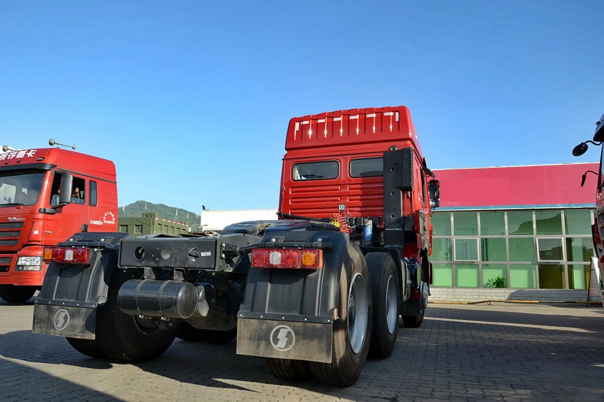 LHD 6x4 diesel 375hp engine euro 4 emission level 12 speed manual gearbox 10 wheeler 12r22.5 tire tractor trailer truck head