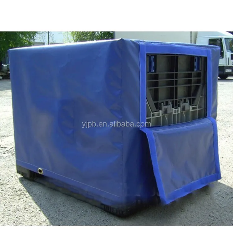 Heavy Duty Reusable PVC Tarpaulin Pallet Cover Industrial Fabric-Plastic PVC Waterproof Pallet Cover