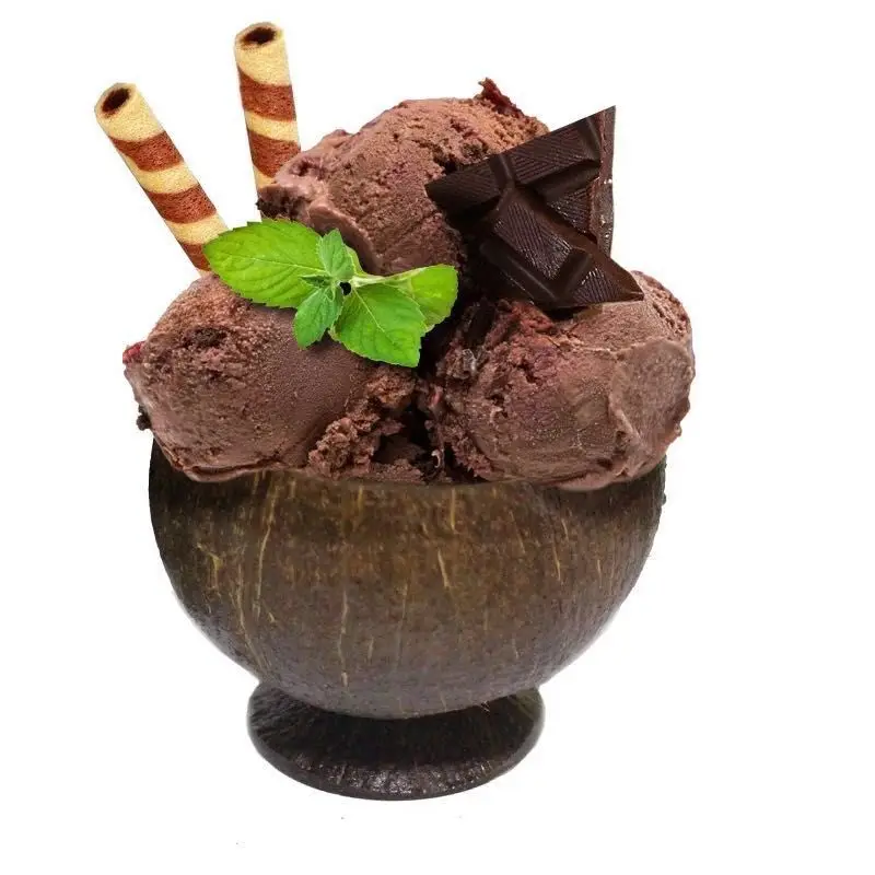 Fancy Handicraft Ice Cream Cup Customized Natural Coconut Cups for Hawaiian Party