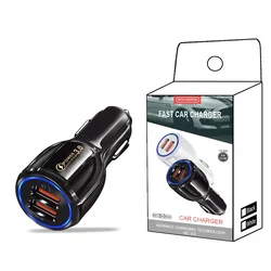 Car Charger 2 Port 3.1a Dual Usb Charger Lcd Display 12-24v Cigarette Socket Lighter Fast Car Charger Adapter