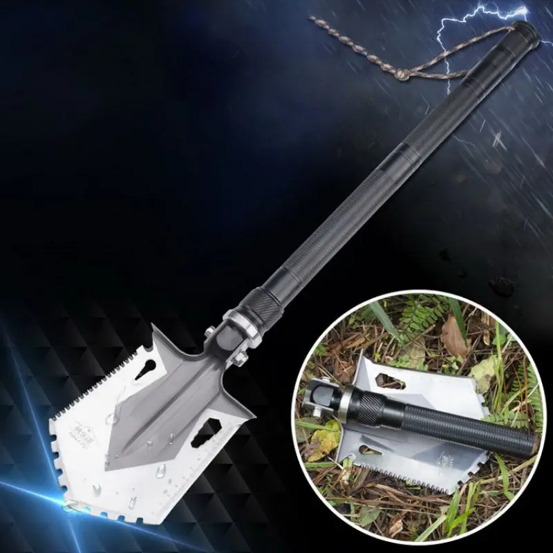 
Multi Purpose Aluminum Alloy Folding Camp Shovel For Outdoor Survival 