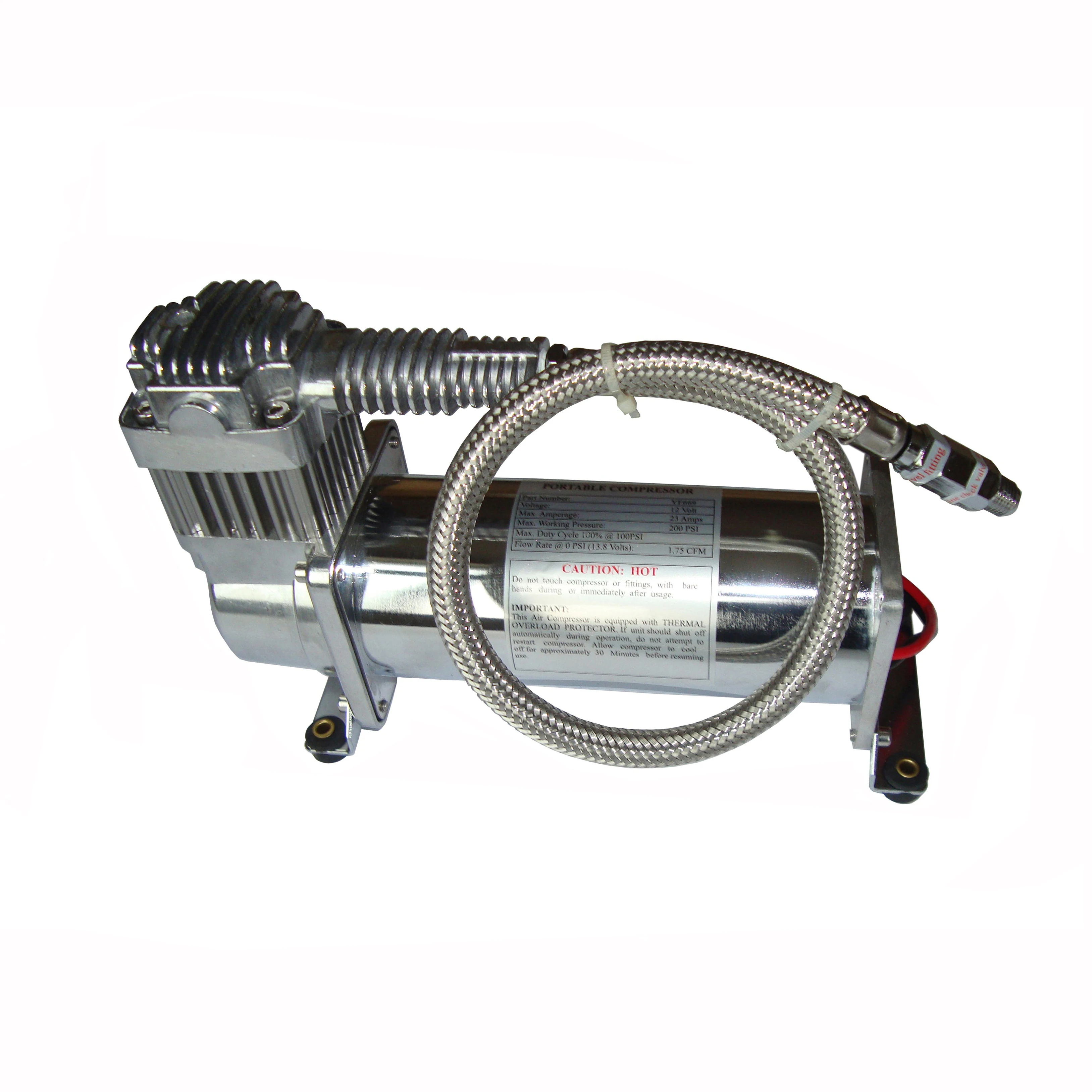 Chrome 200psi Suspension Air Compressor 12V  air suspension