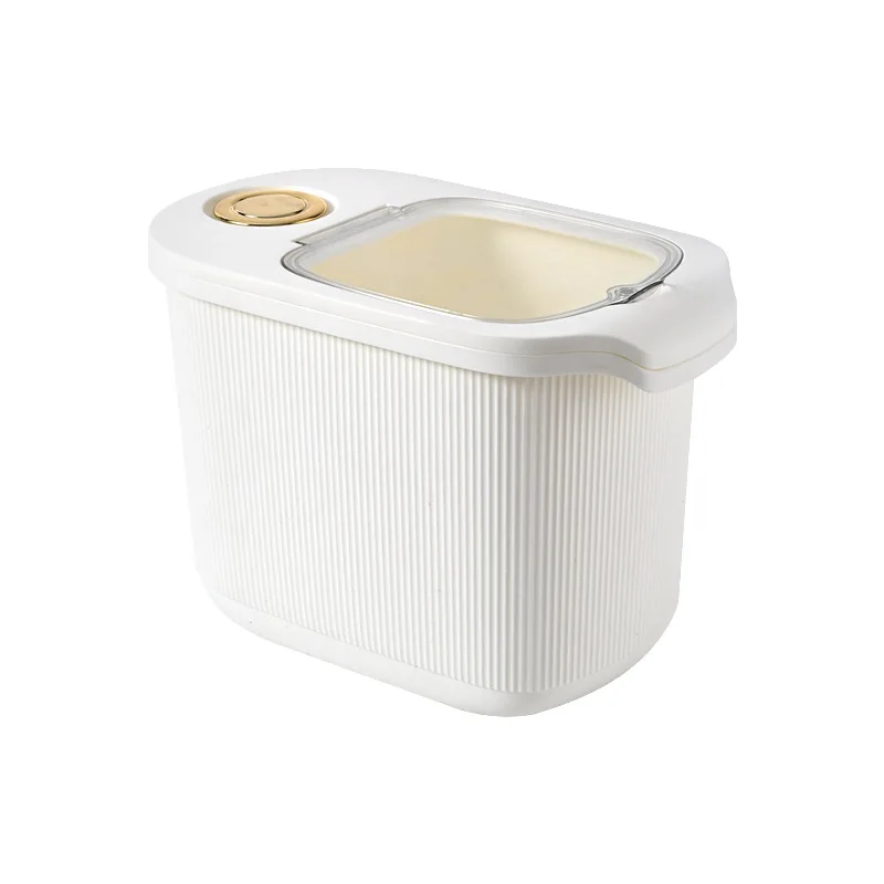 Hot Sale Large capacity sealed food containers with measuring cup grain rice storage for kitchen