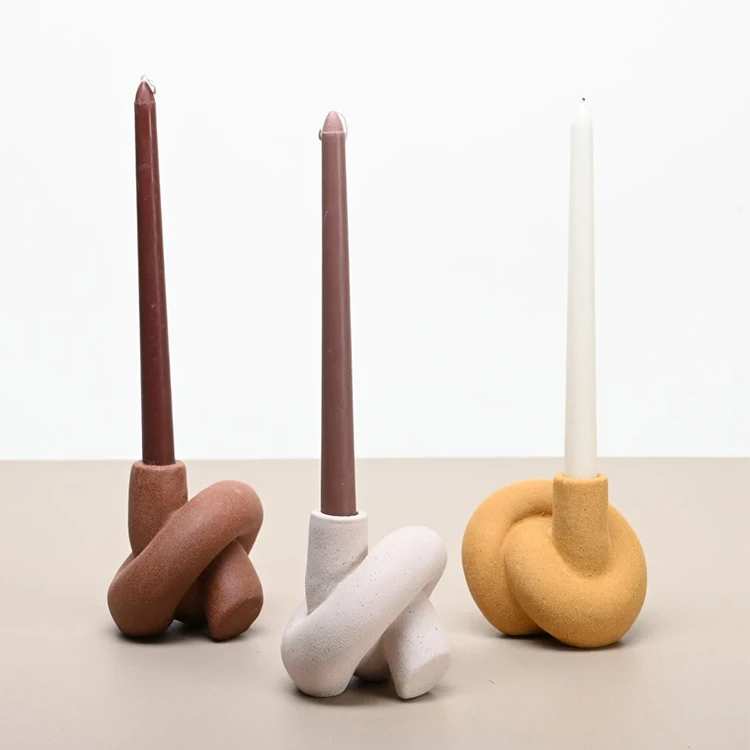 Geometry special shape wedding centerpieces table decoration candlestick ceramic taper candle holders