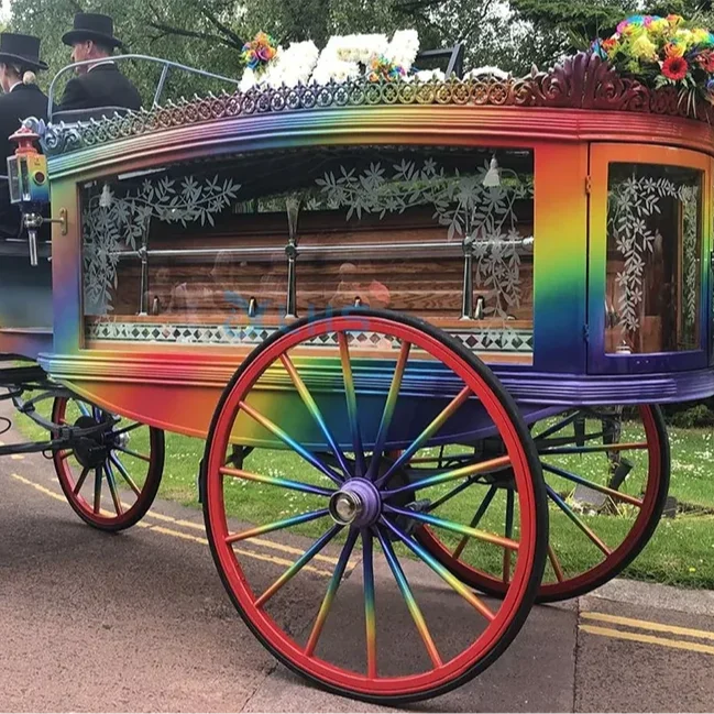 Luxury Classic Hearse Car/Coffin HorseCarriage/ Carriage Funeral Transport Electric Hearse
