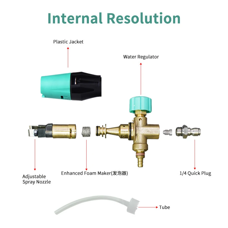 Hot selling foam cannon soap high pressure washer snow foam Lance 1L snow shampoo car clean accessories