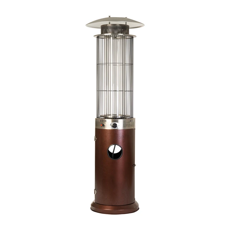 Round Spiral Flame Patio Heater with Heating Grid