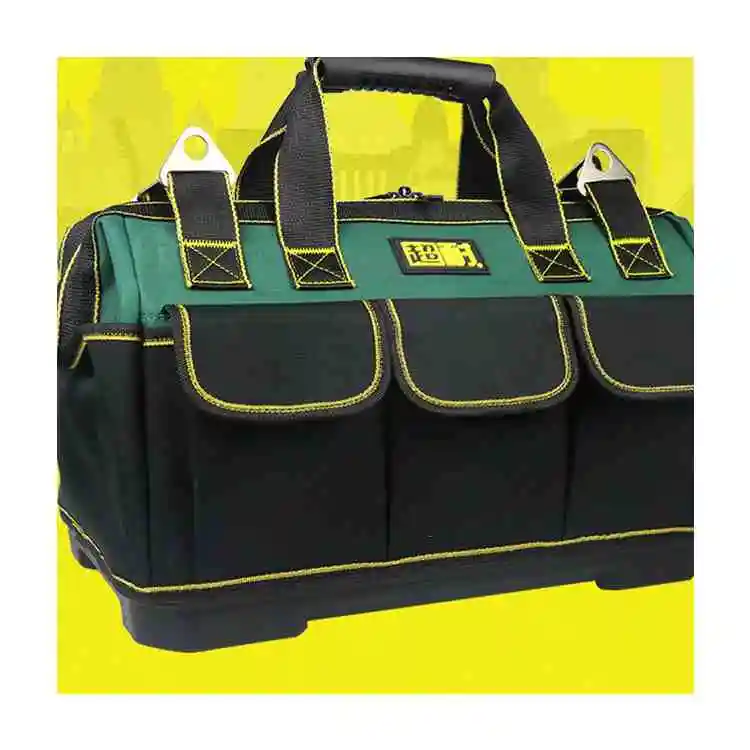 Electrician Tool Duffel Multi-pockets Portable Oxford Heavy Duty Contractor Storage Hardware Tool Bag