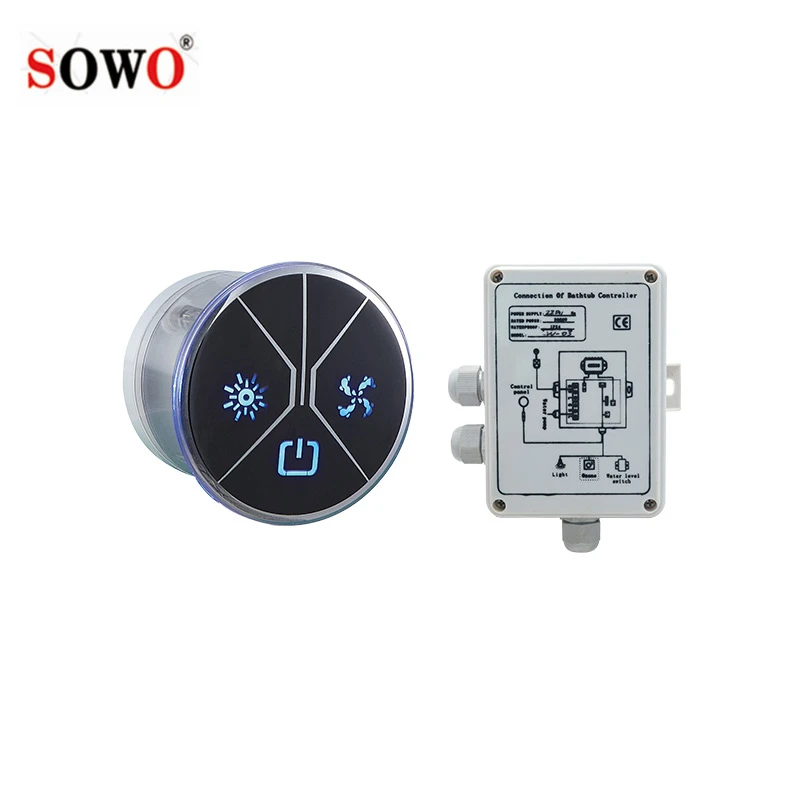CE certificate Bathtub Multi-functional Massage Spa Control Panel & Whirlpool Hot Tub Computer Controller Board System