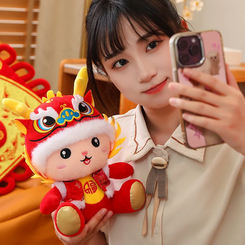 2024 New Year Stuffed Animal Toys Dragon Mascot For New Year Custom
