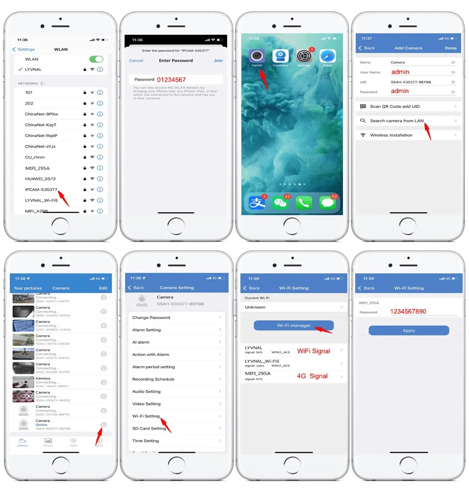 5MP 8MP 4K 4G WIFI Network Camera 10X Zooming Auto Tracking Wireless IP Camera