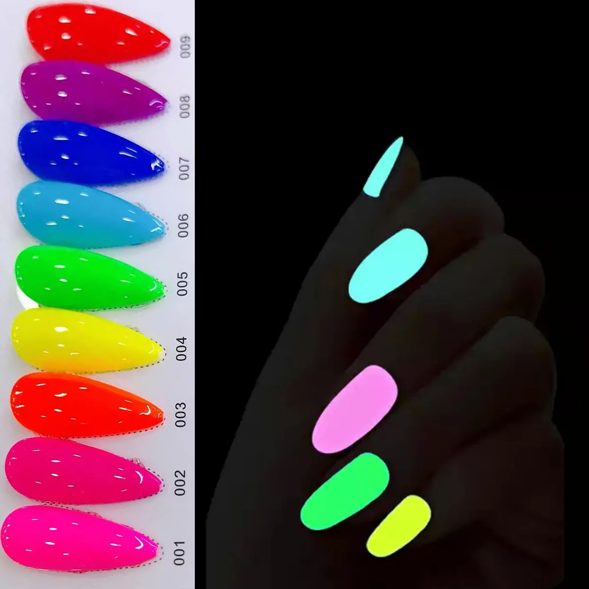 2022 amazing girls party product press on nails nail art suppliers glow in dark uv gel nail polish