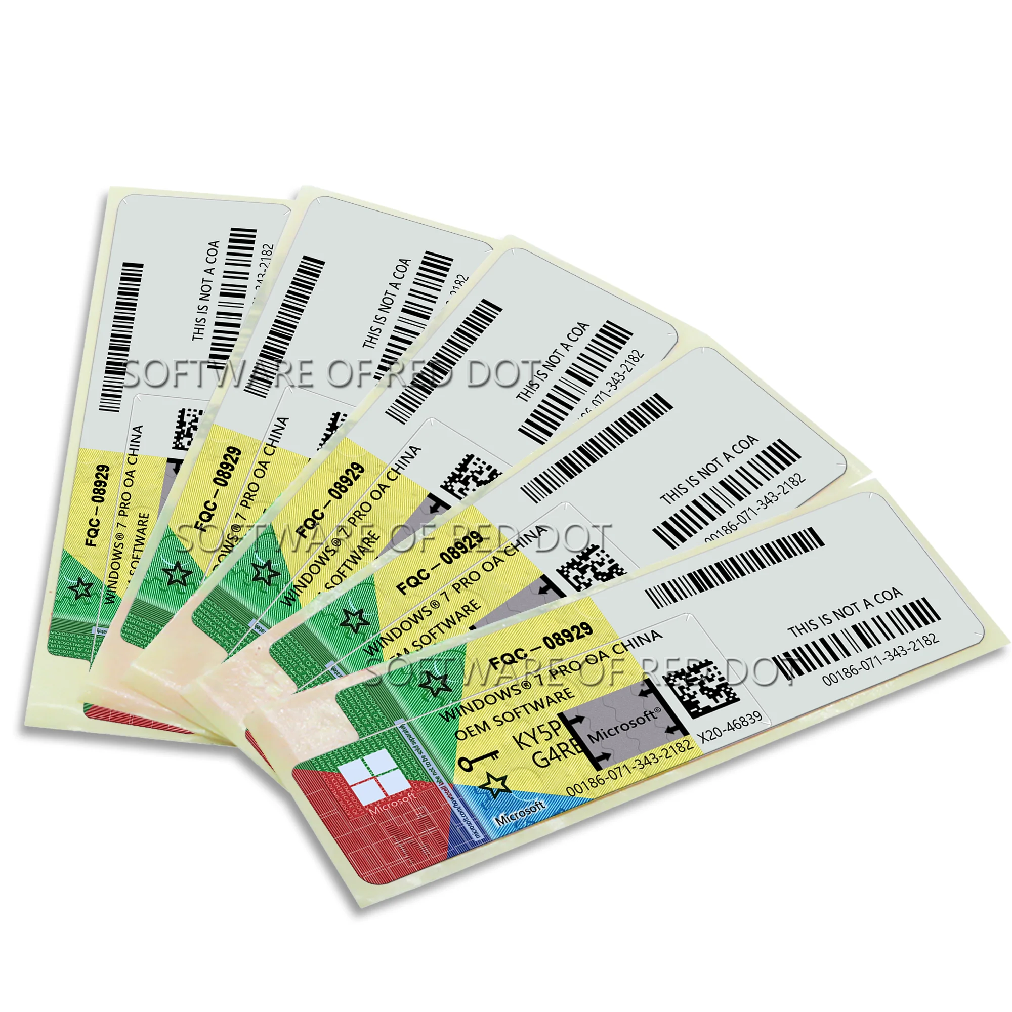 Наклейка на ключи Windows 7 Pro oem coa, доставка электронной почты, Глобальная лицензия активации онлайн, Подлинная цифровая Микросистема t Win10 Pro
