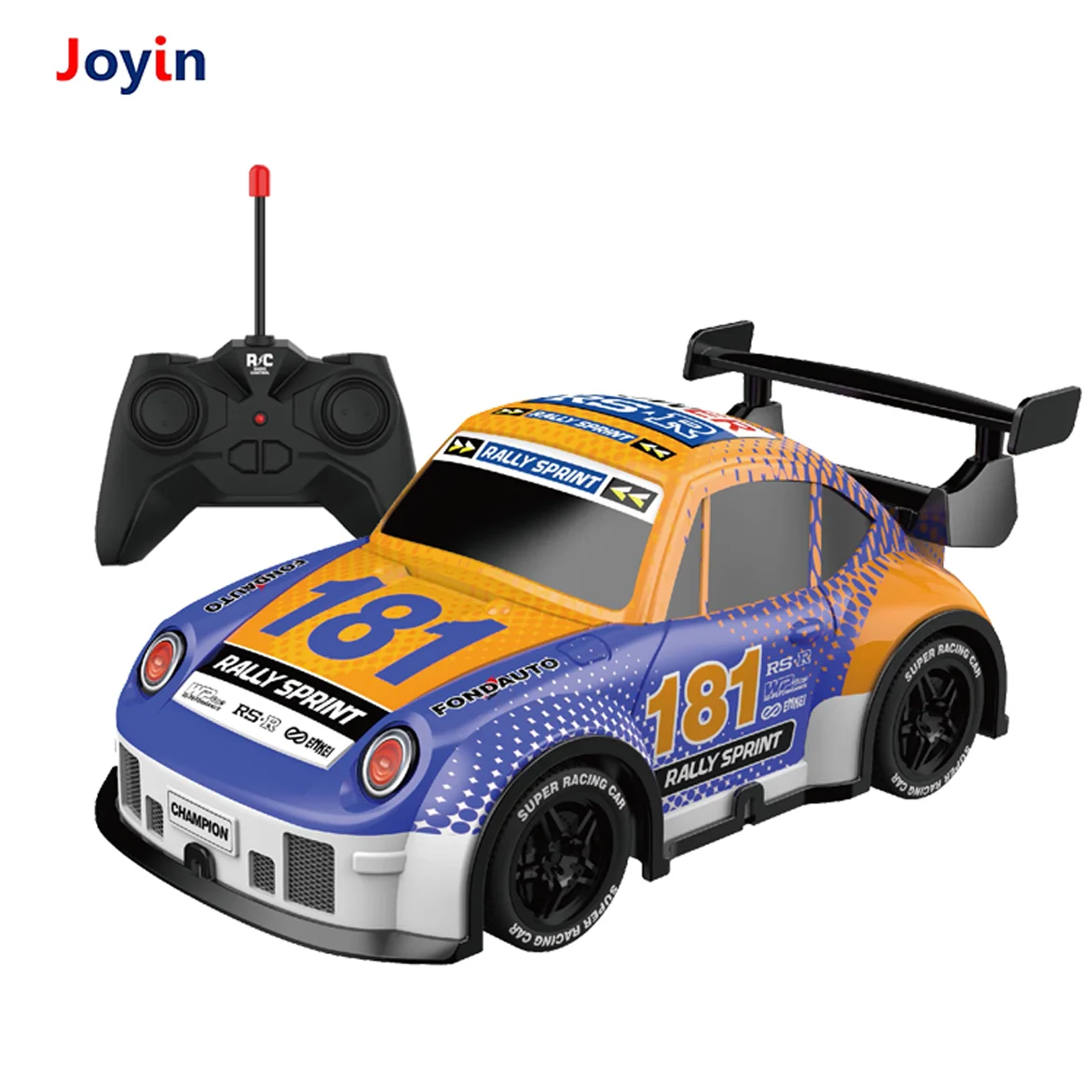27 Mhz Mini 4 Cartoon RC Racing Rally Car Off Road Hobby Remote Control Race Car with Led Light