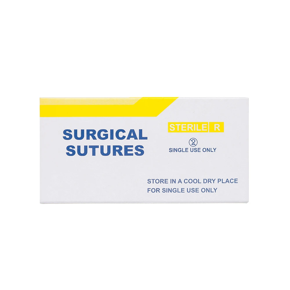 Ce certificate Absorbable Material Polyglycolic Acid Disposable Curved Surgical Sutures