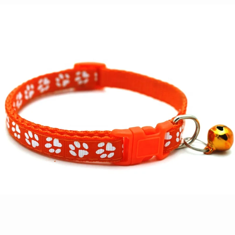 Fashion durable colorful breakaway saftey clasp cat neck collars pink gold reflective kitten collars dog and cat
