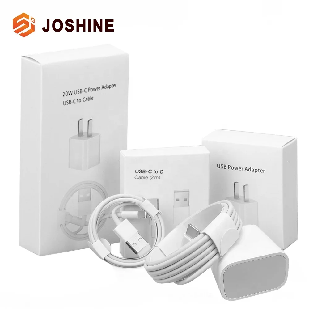 EU US UK AU Plug Usb C Type-C Cable Charging Adapter 20w Original Charger For Iphone 15 14 13 12 Pro Max For Apple